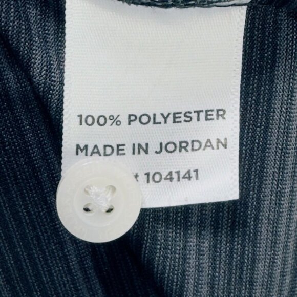 WALTER HAGEN ESSENTIALS Mens Short Sleeve Polo Shirt Black Striped Men's Size XL - Picture 7 of 9